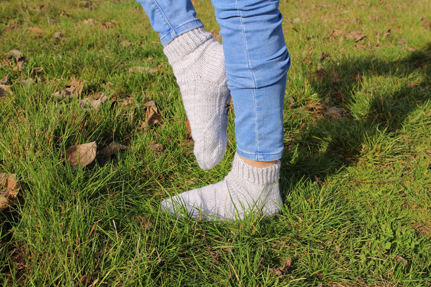 Anatomical Sole Socks in Light Gray