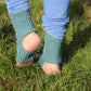 Elegant Teal Open Heel & Toe Socks