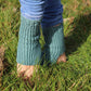 Elegant Teal Open Heel & Toe Socks