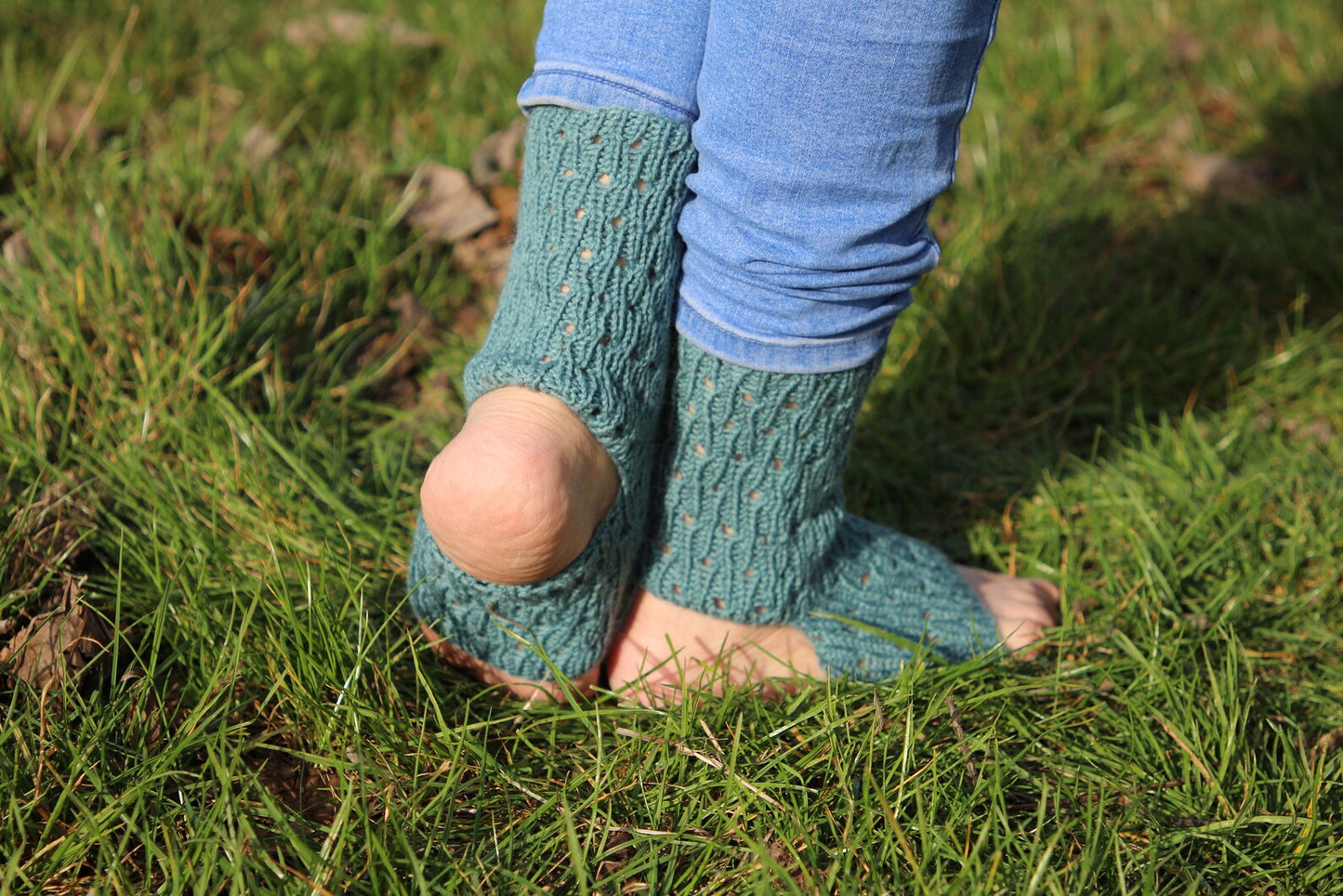 Ocean Teal Breathable Yoga Socks