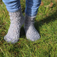 Silver Lace Japanese Patterned Wool Socks