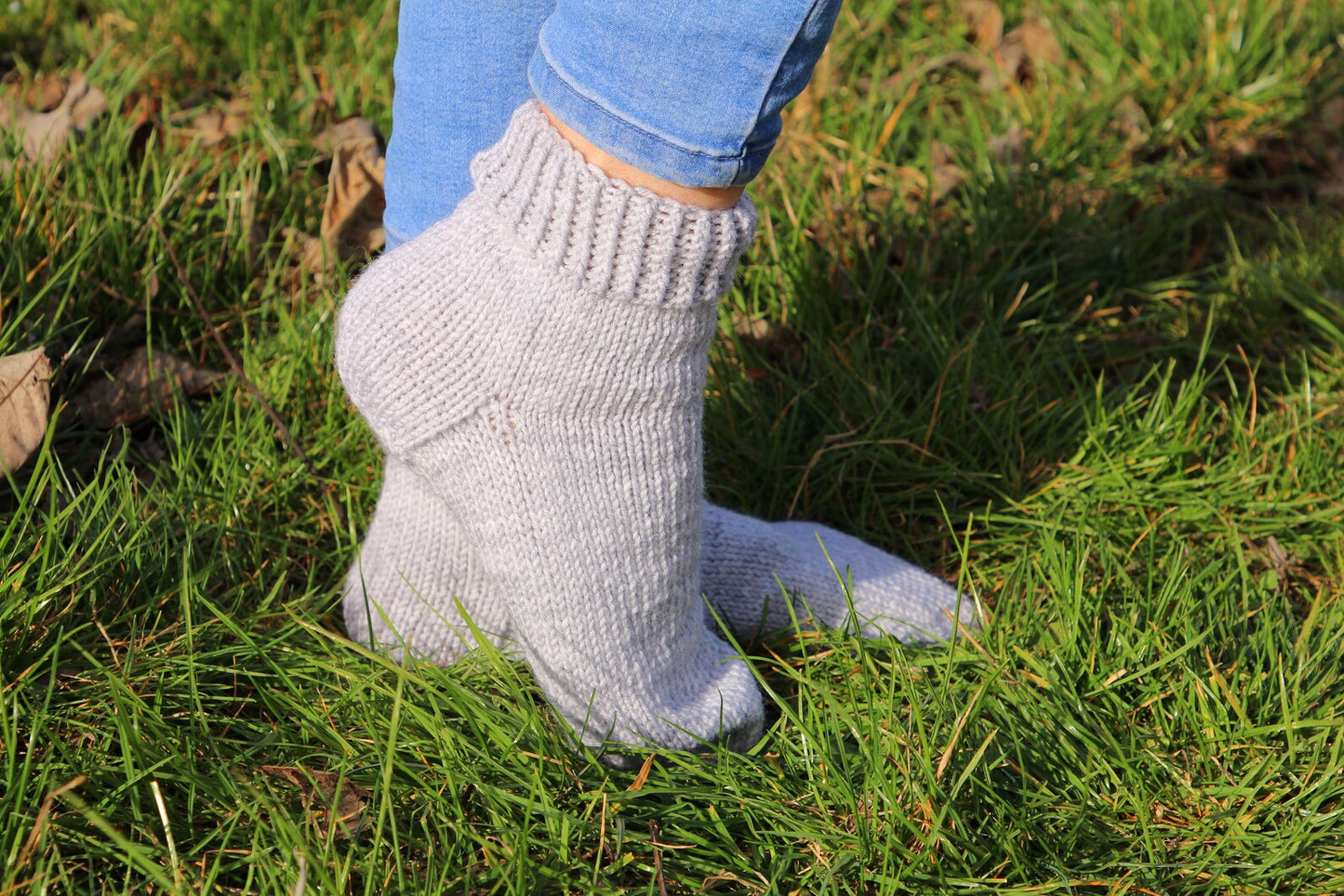 Anatomical Sole Socks in Light Gray