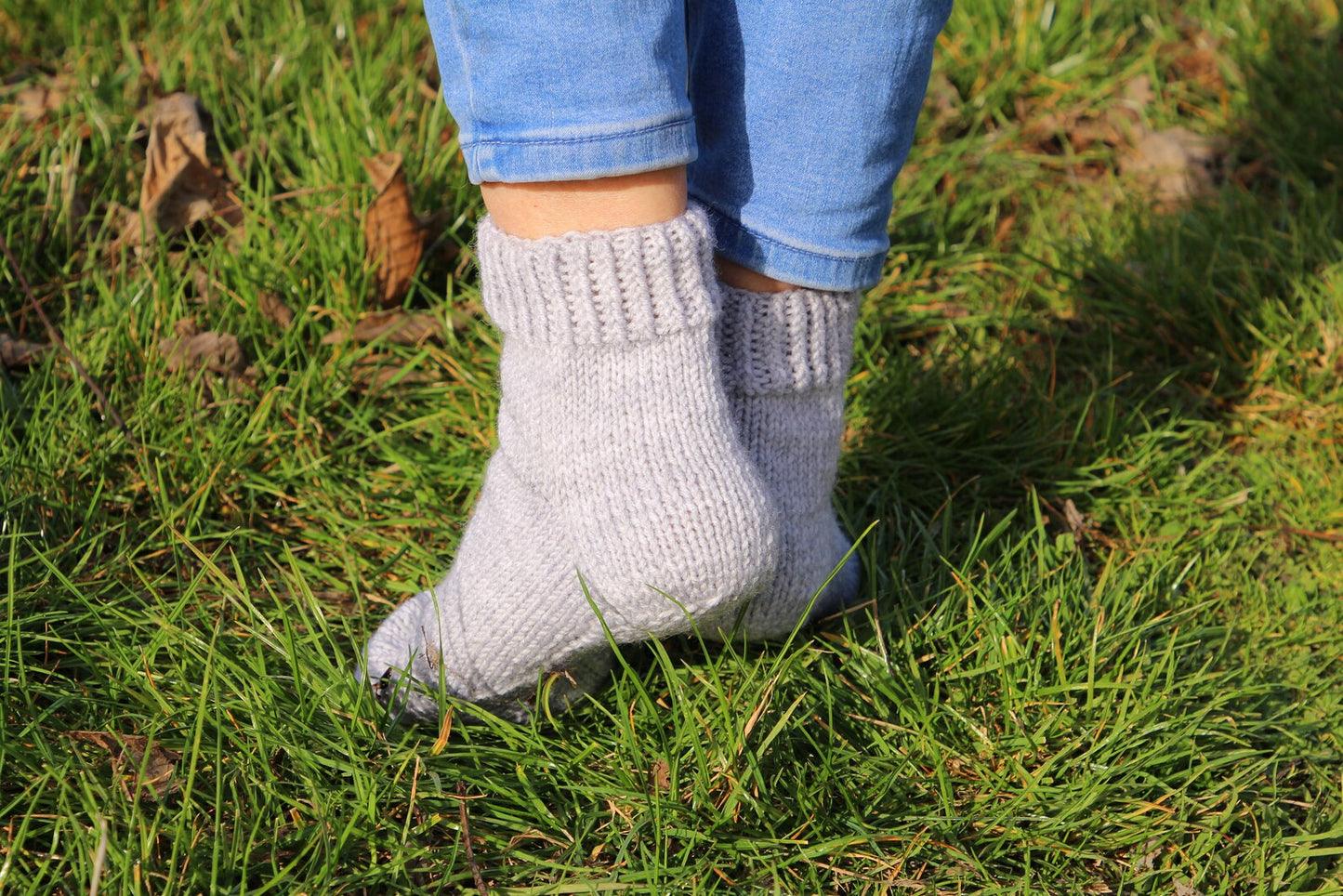 Anatomical Sole Socks in Light Gray