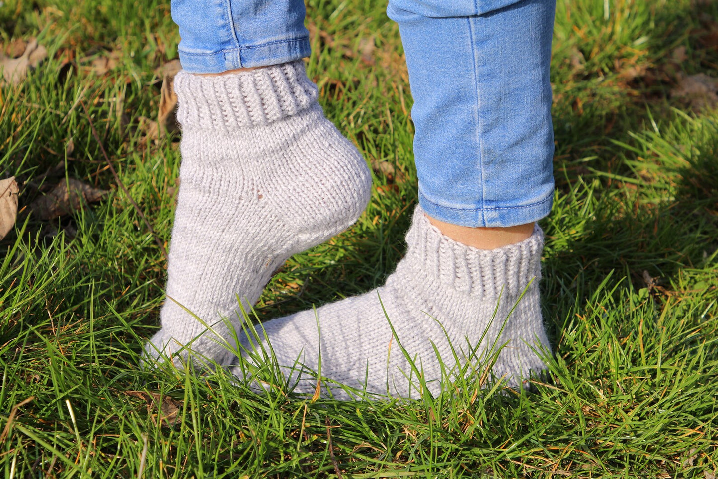 Anatomical Sole Socks in Light Gray