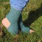 Elegant Teal Open Heel & Toe Socks