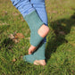 Elegant Teal Open Heel & Toe Socks