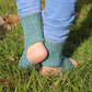 Elegant Teal Open Heel & Toe Socks