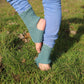 Elegant Teal Open Heel & Toe Socks