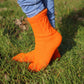 Vivid Orange Acrylic Socks