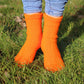 Vivid Orange Acrylic Socks