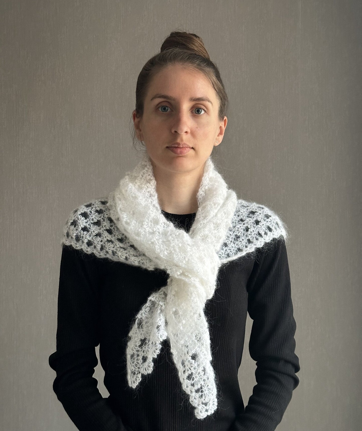 Snowflake Lightweight Crocheted Shawl