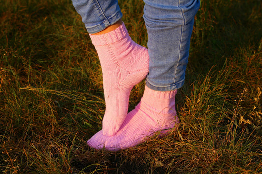 Pink Wool Socks - Cozy Winter Socks