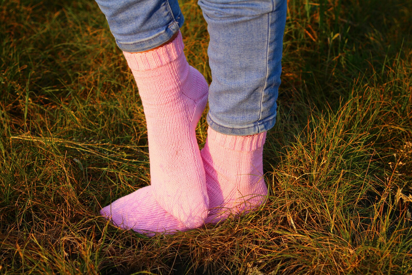 Pink Wool Socks - Cozy Winter Socks