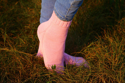 Pink Wool Socks - Cozy Winter Socks