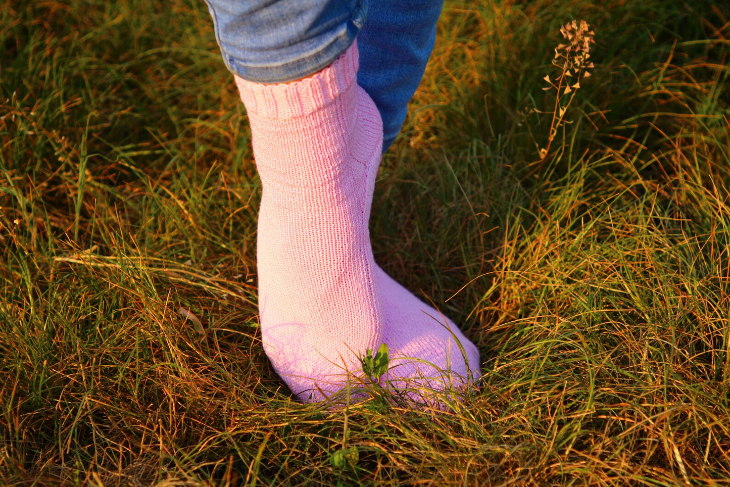 Pink Wool Socks - Cozy Winter Socks