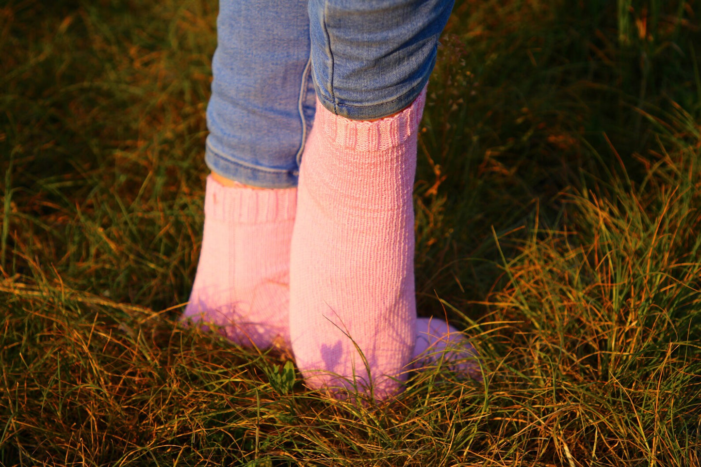 Pink Wool Socks - Cozy Winter Socks