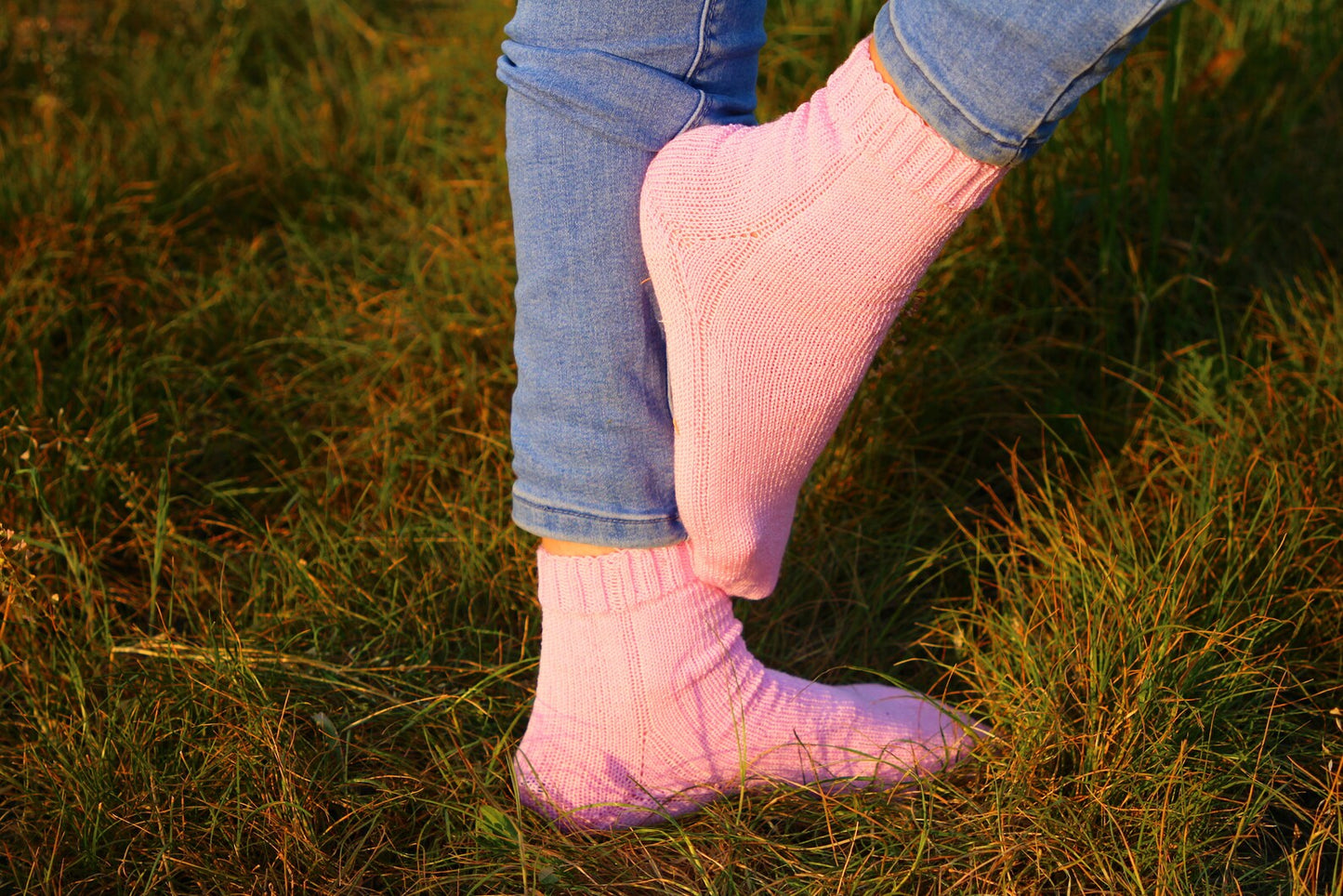 Pink Wool Socks - Cozy Winter Socks