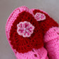 Mid-calf home slipper boots in candy pink