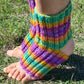 Toeless Rainbow socks