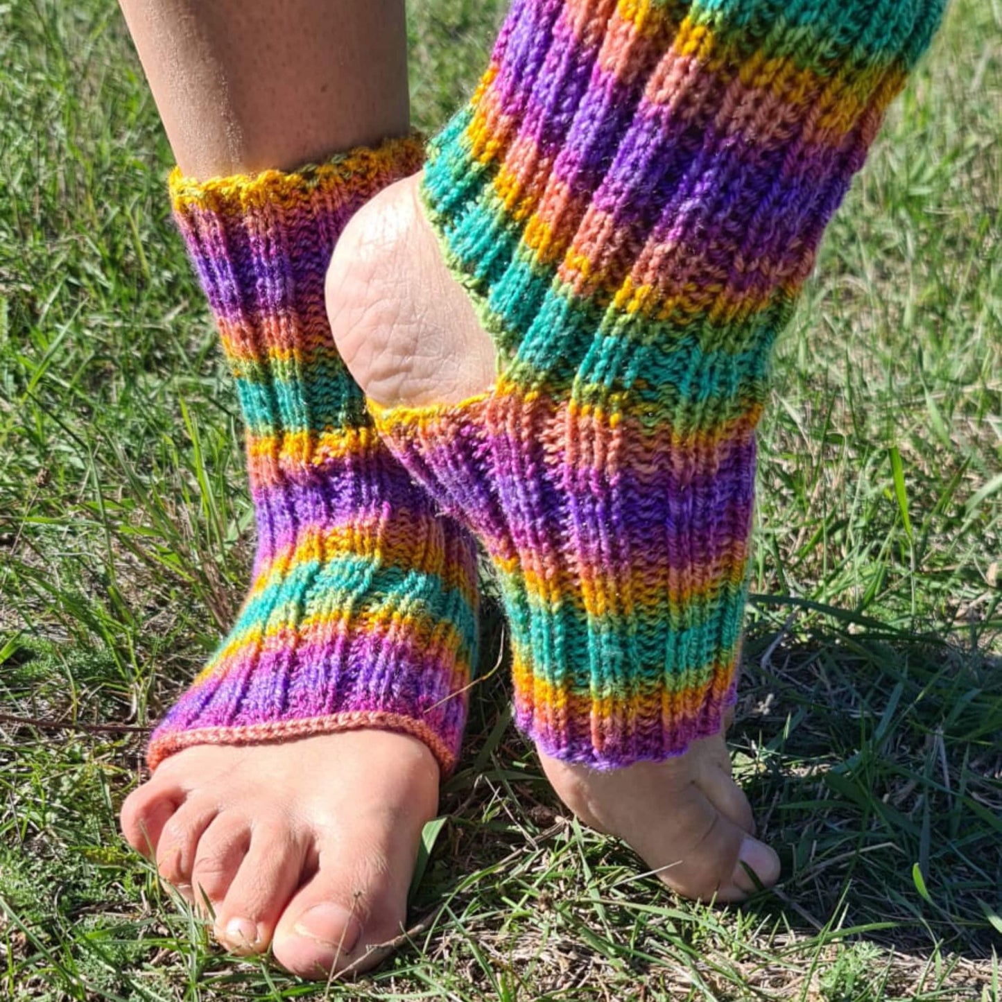 Toeless Rainbow socks