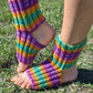 Toeless Rainbow socks