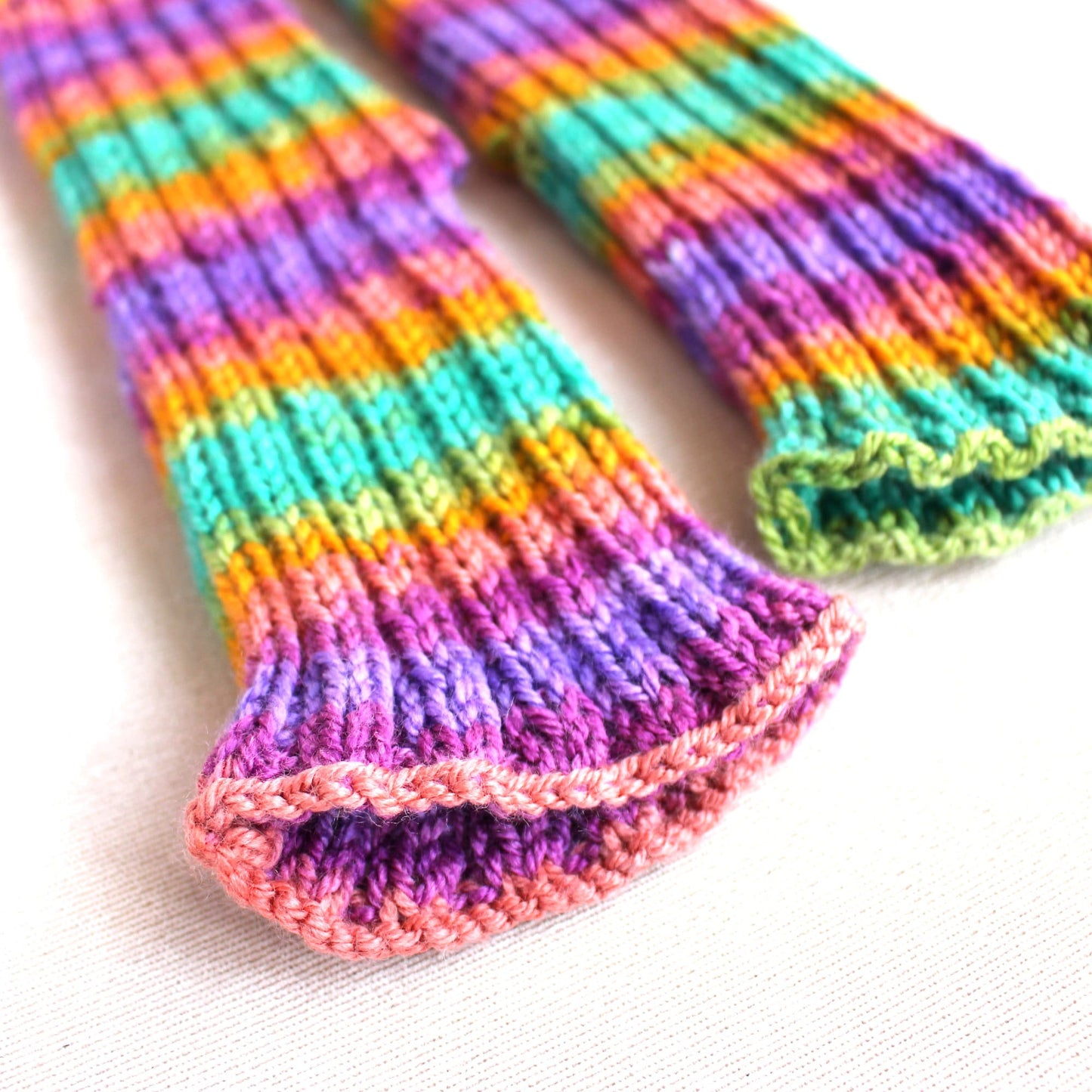 Toeless Rainbow socks