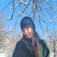 Plain ribbed winter hat