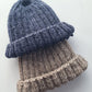 Plain ribbed winter hat