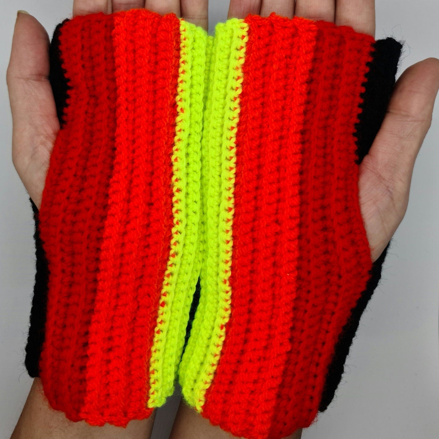 Rainbow Wool Mittens