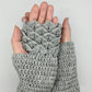 Dragon scale fingerless gloves