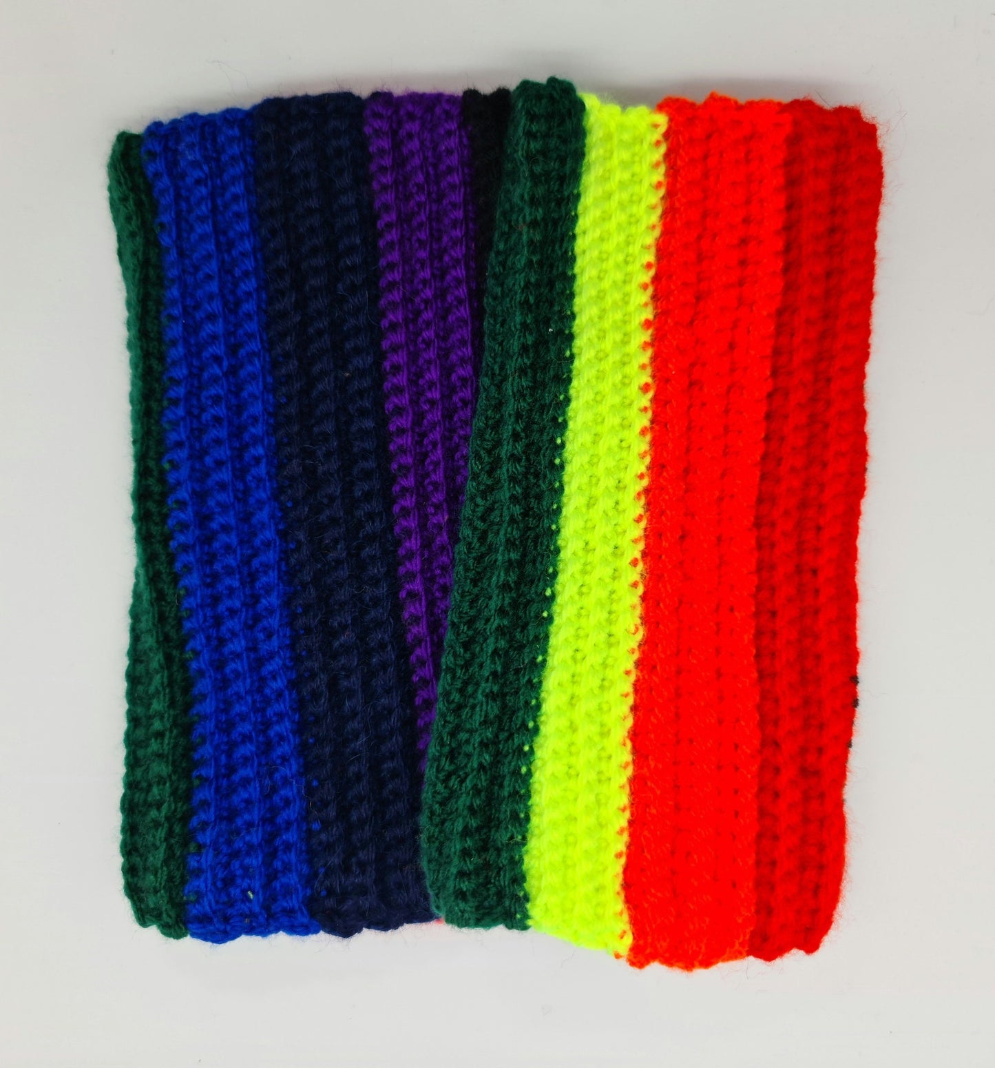 Rainbow Wool Mittens