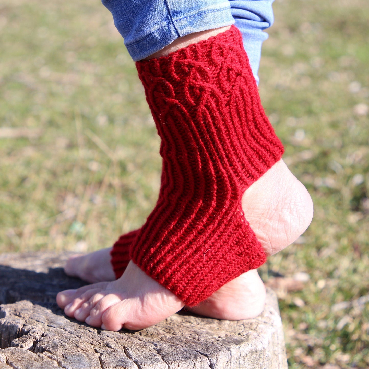 Non-Slip Heelless Pilates Socks