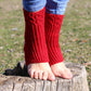 Non-Slip Heelless Pilates Socks