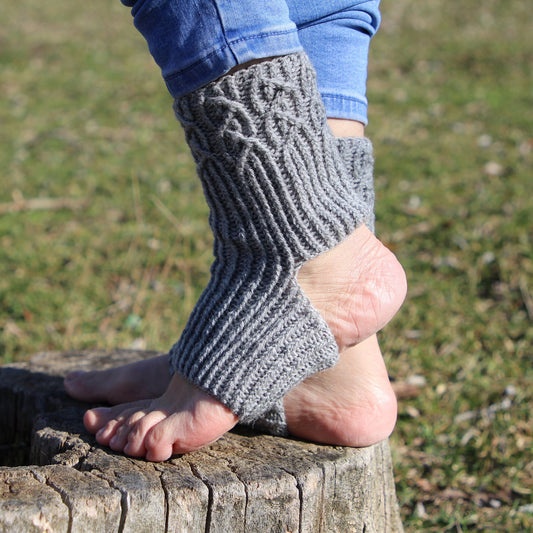 Non-Slip Heelless Pilates Socks