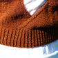 Rustic Brown Crochet Vest