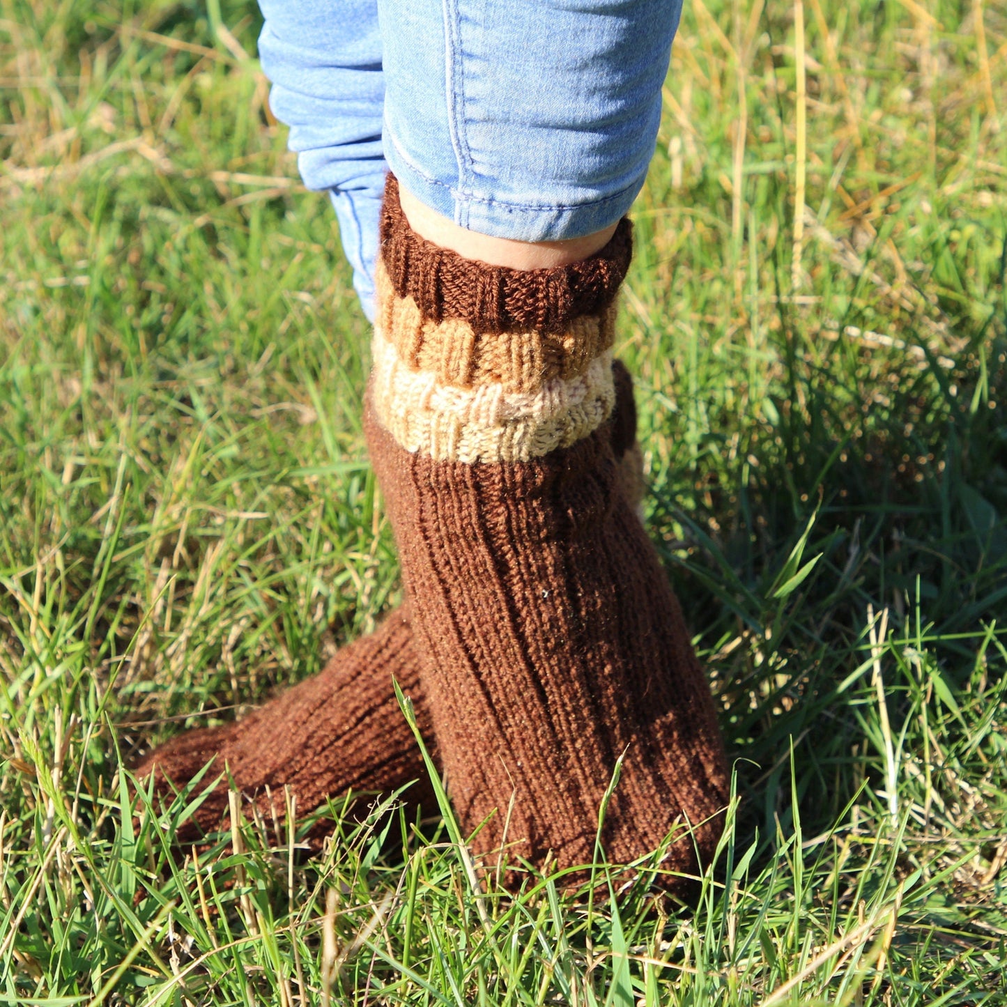 Rustic Chunky Knit Socks