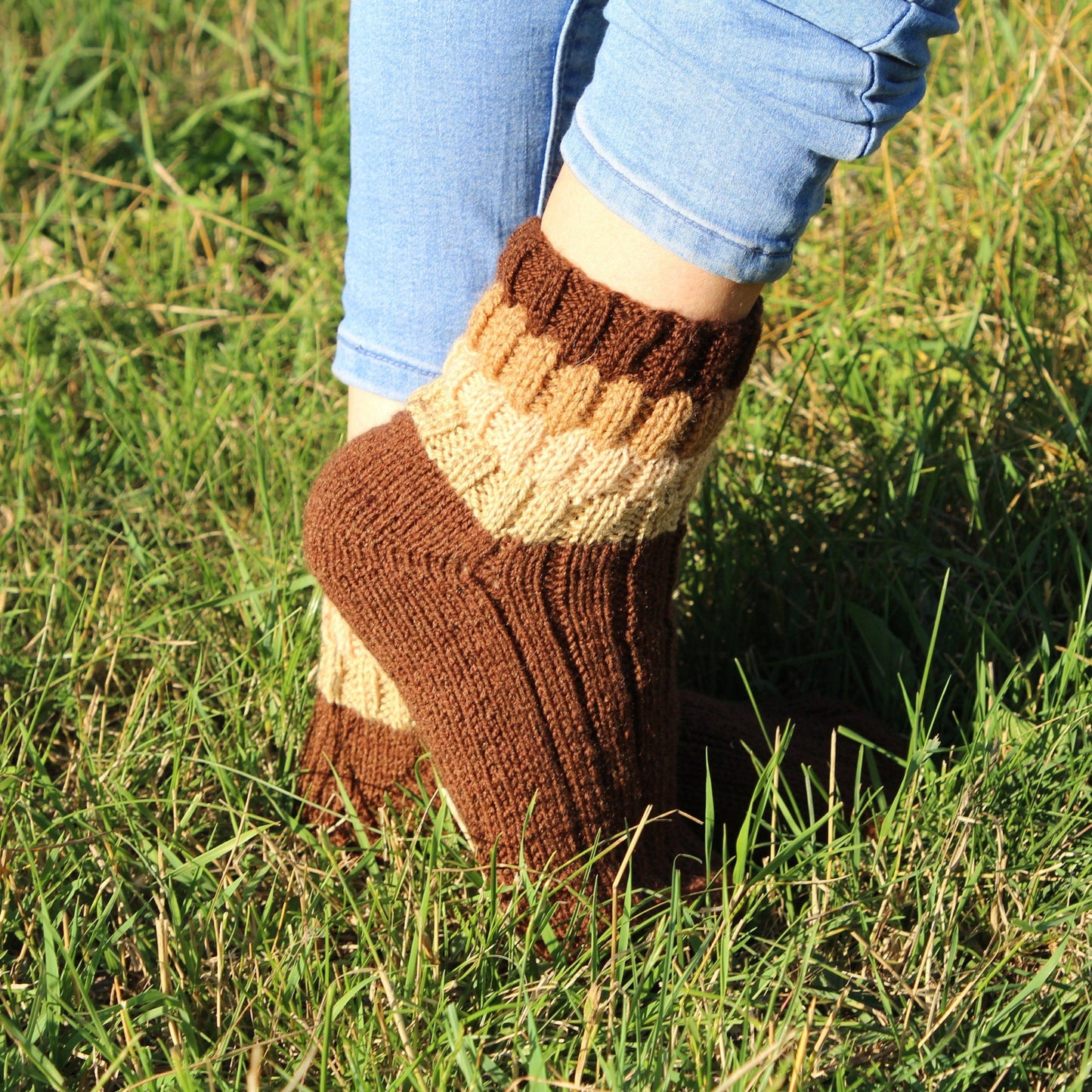 Rustic Chunky Knit Socks