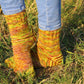 Multicolor Rustic Chunky-Knit Socks