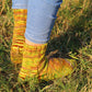 Multicolor Rustic Chunky-Knit Socks