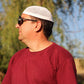 White Cotton Kufi Cap, Prayer Hat