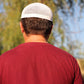 White Cotton Kufi Cap, Prayer Hat