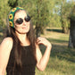 Crochet Boho Sunflower Headband