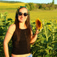 Crochet Boho Sunflower Headband