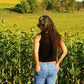 Crochet Boho Sunflower Headband