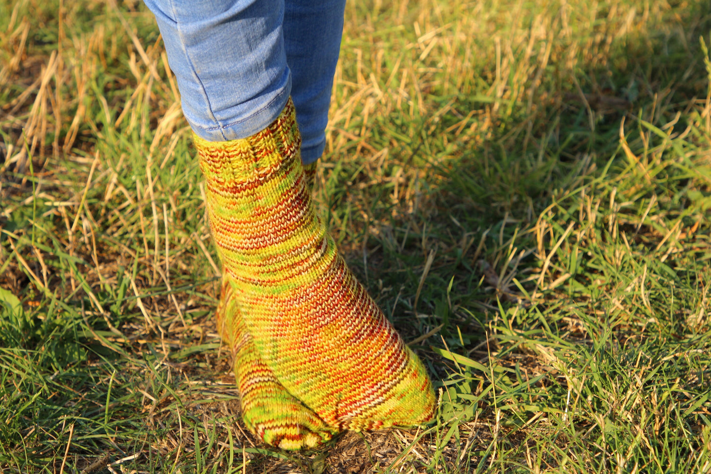 Multicolor Rustic Chunky-Knit Socks