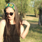 Crochet Boho Sunflower Headband
