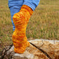 Orange Knitted Novelty Socks