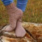 Elegant Lurex Knitted Socks