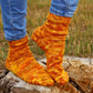 Orange Knitted Novelty Socks