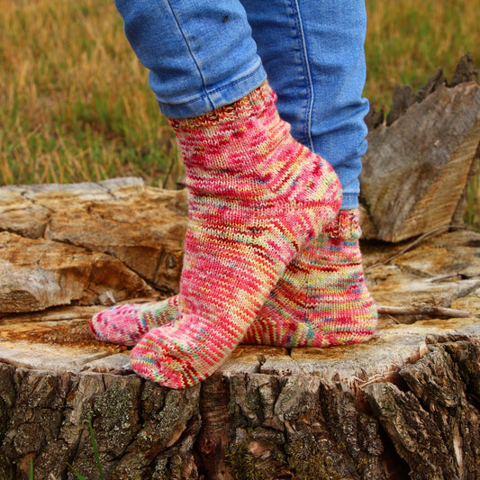Unique Multicolor Knitted Socks